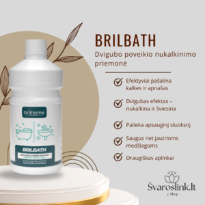 brilbath vonios kalkių valiklis